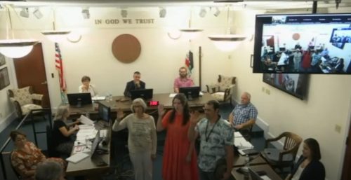 Oath of Office for newly elected council members