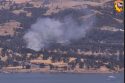 Fiddle Fire burning near New Hogan Lake in Valley Springs -- PG&E camera