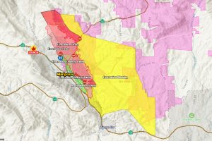 French Fire in Mariposa County -- MCSO map