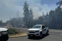 Gate Fire on West Stockton Road -- Sonora Police photo