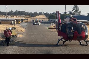 HWY 12 motorcycle crash in the Valley Springs area of Calaveras County -- CCF photo