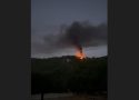Fire on Jackass Hill Road - Photo by Eric Icenogle