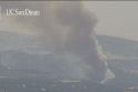 Pedro Fire near Lake Don Pedro in Mariposa County -- PG&E camera
