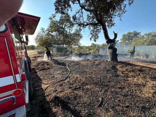 Mulch Pile Fires in Valley Springs