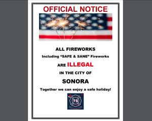Fireworks Prohibition In Sonora