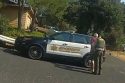 TCSO suspect being arrested -- TCSO photo