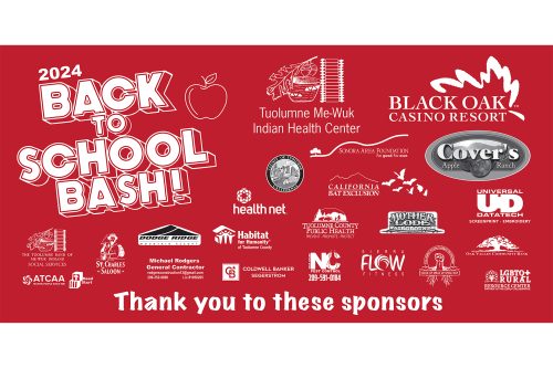 Tuolumne Back to School Bash Banner