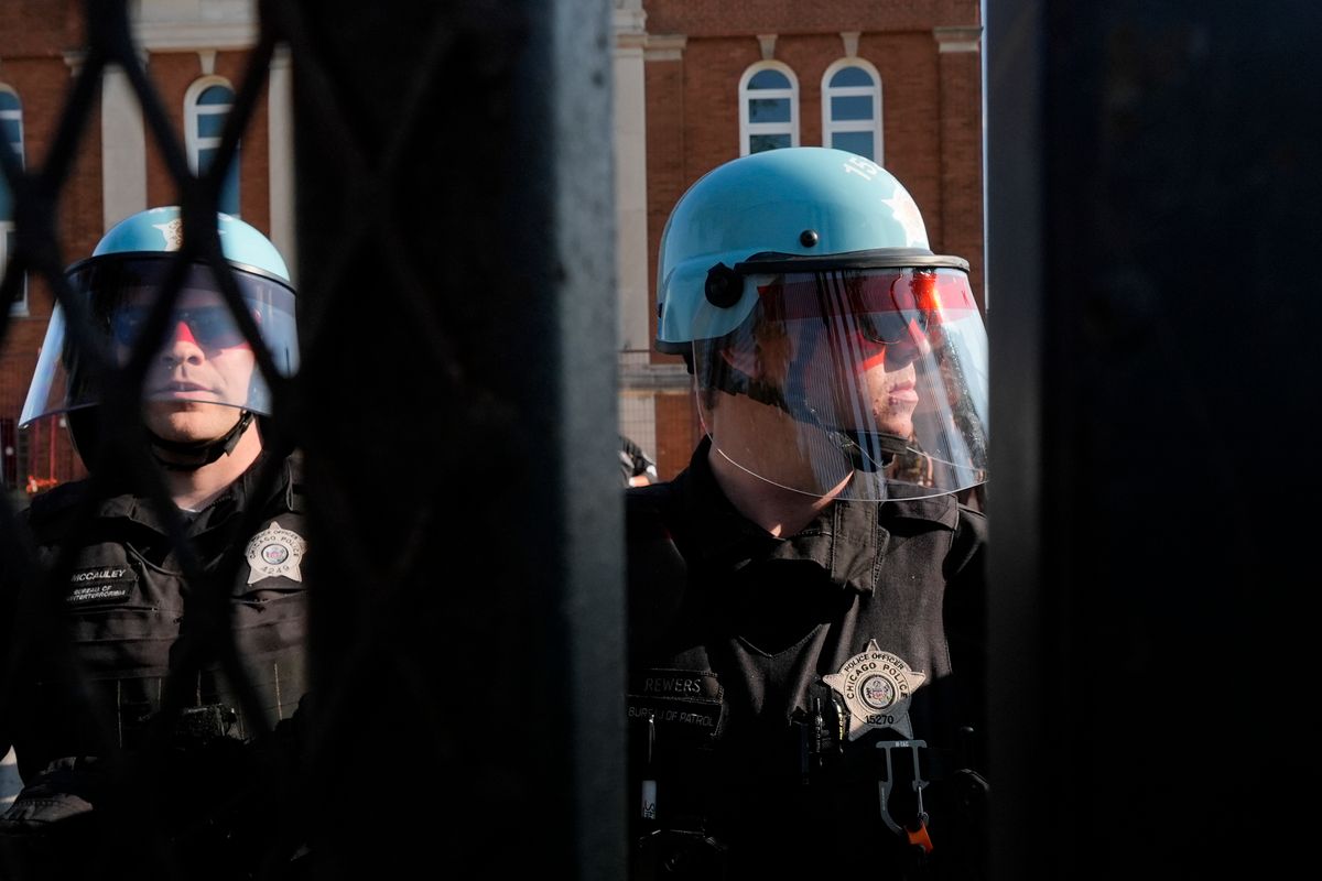 13 protesters arrested on the first day of the Democratic Party Convention in Chicago