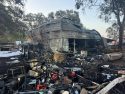 Structure fire in Valley Springs area of Calaveras County -- CCF photo