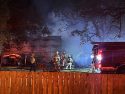 Structure fire in Valley Springs area of Calaveras County -- CCF photo