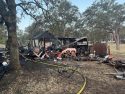 Structure fire in Valley Springs area of Calaveras County -- CCF photo