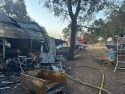 Structure fire in Valley Springs area of Calaveras County -- CCF photo