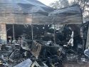 Structure fire in Valley Springs area of Calaveras County -- CCF photo
