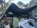 Structure fire in Valley Springs area of Calaveras County -- CCF photo
