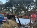 Structure fire in Valley Springs area of Calaveras County -- CCF photo