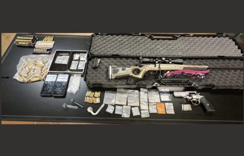 Items confiscated during probation check - CCSO Image