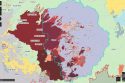 Lightning strike fires in Yosemite map
