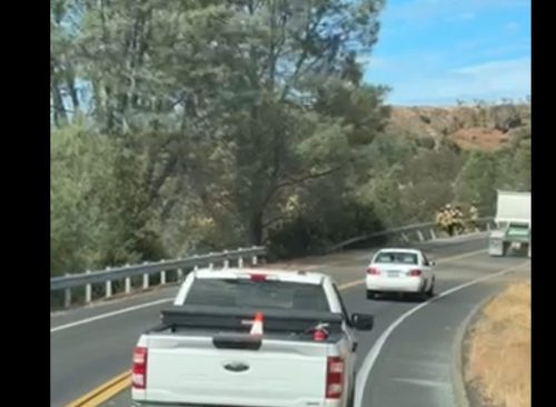 O'Byrnes Ferry Road semi crash -- photo by Jeannine Caldwell