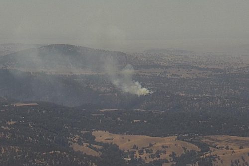 Fire near Lake Don Pedro along Highway 132 Mariposa County