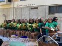 Sonora High’s Homecoming Parade cheerleaders -- Photo Sabrina Biehl