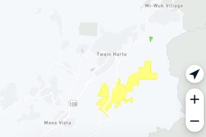 PGE power outage in Twain Harte area of Tuolumne County