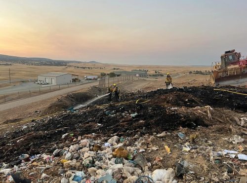 Rockcreek Landfill in Milton Fire - Calaveras Consolidated Fire Image