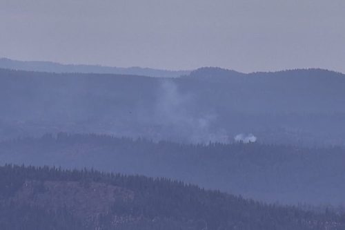 Vegetation fire near Skull Creek outside of Arnold