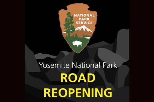 Yosemite road reopening graphic