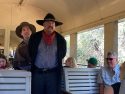 Marty McFly Leads Mad Dog Tannen through the train
