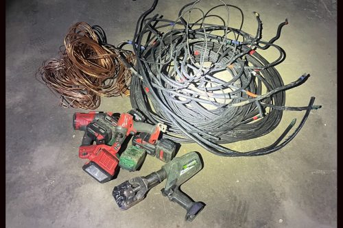 ACSO stolen copper wire -- ACSO photo