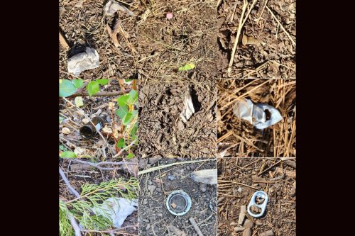 Micro-trash found at campsite in STF