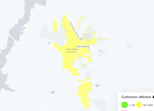 Columbia Power Outage
