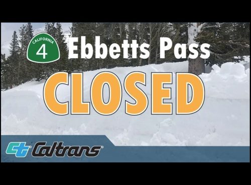 Ebbetts Pass Closed