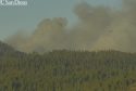 Peak Fire burning near Herring Creek Reservoir in the Stanislaus National Forest at 6 p.m. -- PGE live camera