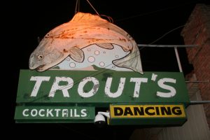 Trout's Bar Sign - Courtesy Image