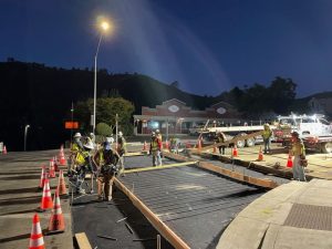 caltrans photo of night work