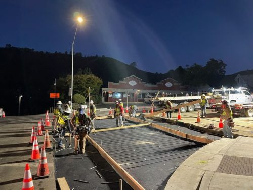 caltrans photo of night work
