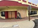 Valley Springs restaurant boarded up after an SUV crashes into it -- CCF photo