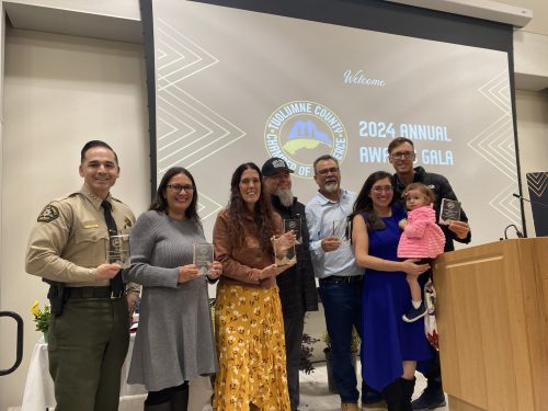 David Vasquez, Tamara Hansen, Nancy Scott, Cameron McClean, Phil Hickenbottom, and Jessica and Blake Thompson (with daughter)