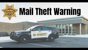 Mail Theft Warning - TCSO