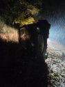 Truck crash on Campbells Flat Road -- Photo Cheryl Wine