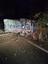 Truck crash on Campbells Flat Road -- Photo Cheryl Wine