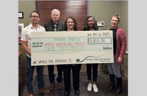 Anaiah Kirk, John Kinsfather (Twain Harte Homeowners President), Dawn Cronin (Organizer), Vivan Anand (TH Chamber Director), and Casey Headrick (TH Chamber President)