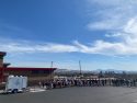 Line outside Chicken Ranch Casino Resort during Grand Opening