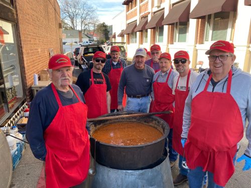 Servers helping at Mutt's Bean Feed