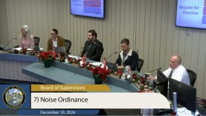 Tuolumne Supervisors Discuss Noise