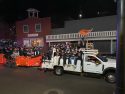 Summerville High football players parade float celebrating their State Champion Football victory -- Photo Sabrina Biehl