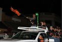 Summerville High football players parade float celebrating their State Champion Football victory -- Photo taken by: Lee Suggs