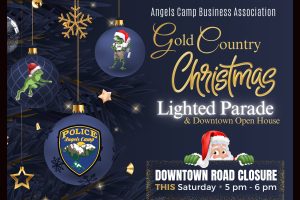 The Angels Camp Business Association's Gold Country Christmas Lighted Parade flyer