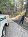 Work done to repair the Cherry Lake Boat Launch exit route